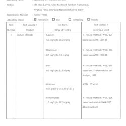 Certificate ISO1725 Issue date 27 jun 2022 - 26 Jun 2026