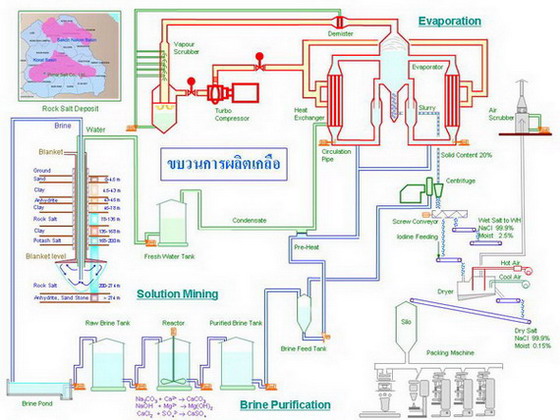 ขบวนการผลิตเกลือ